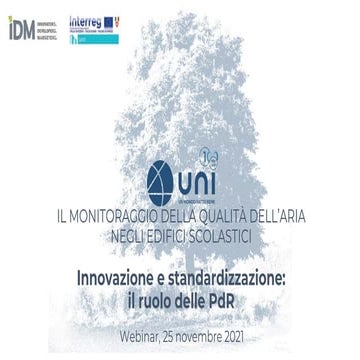 Innovazione e standardizzazione:il ruolo delle PdR