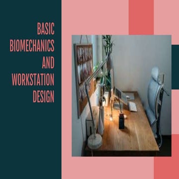 BASIC BIOMECHANICS AND WORKSTATION DESIGN
