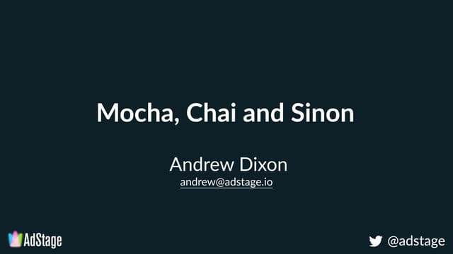 Mocha, chai and sinon