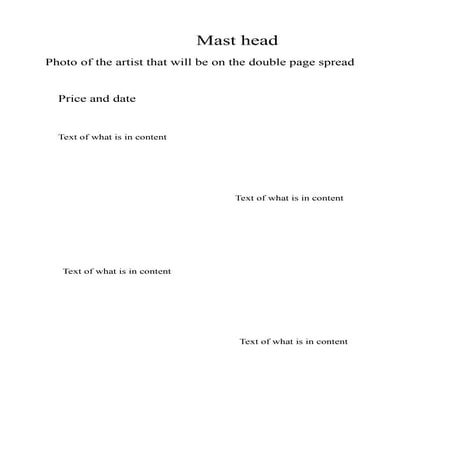 Mock of front cover of magazine 2