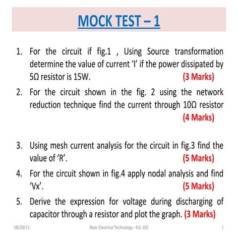 Mock test