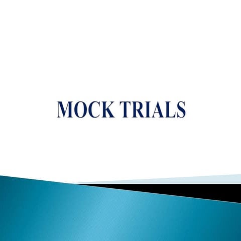 Mock Trial, Introduction to 