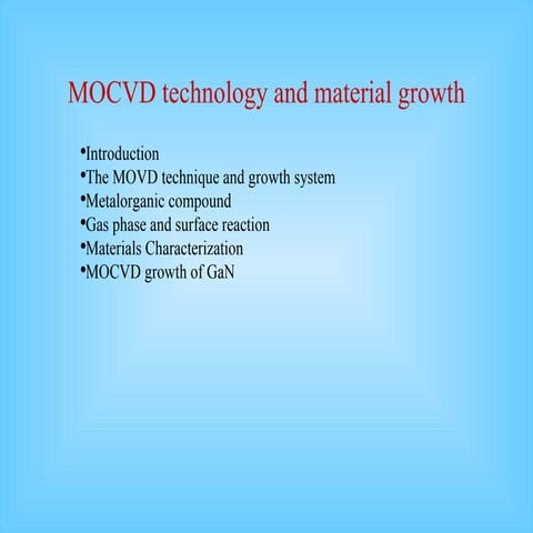 Mocv Dmaterialgrowth | PPT