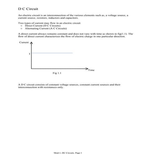 Mod-1, DC Circuits.pdf electrical engineering