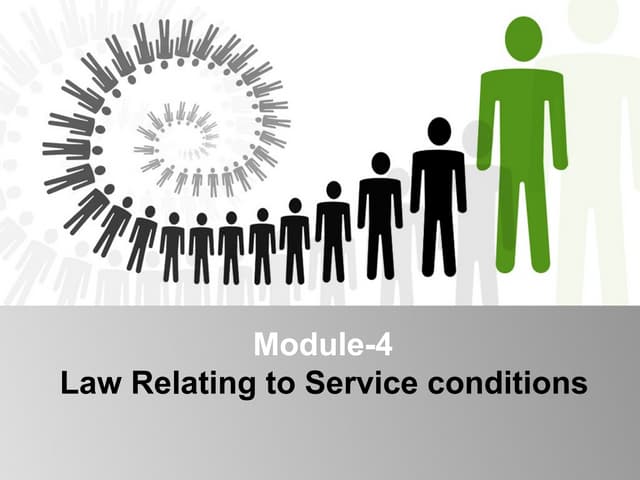 Laws Related to service Conditions