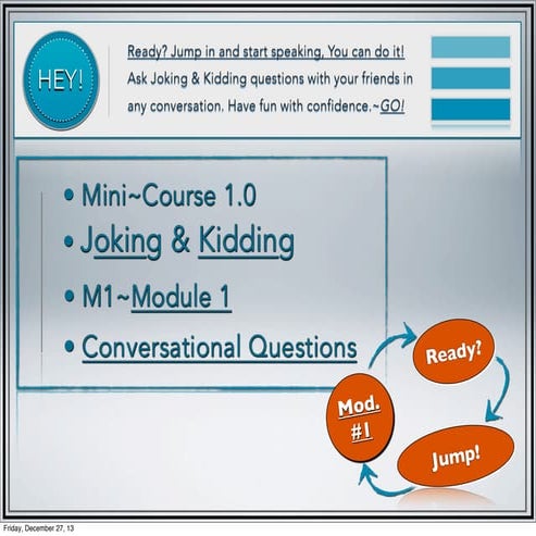 Module-1 Joking & kidding Lesson Text