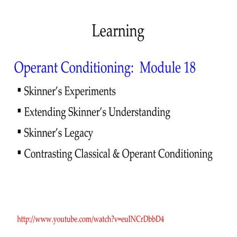 Mod 18   Operant conditioning