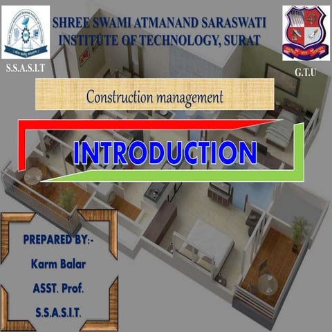 MODULE 1 Introduction to Construction Management