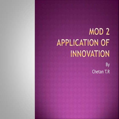 Innovation Management for BU syllabus