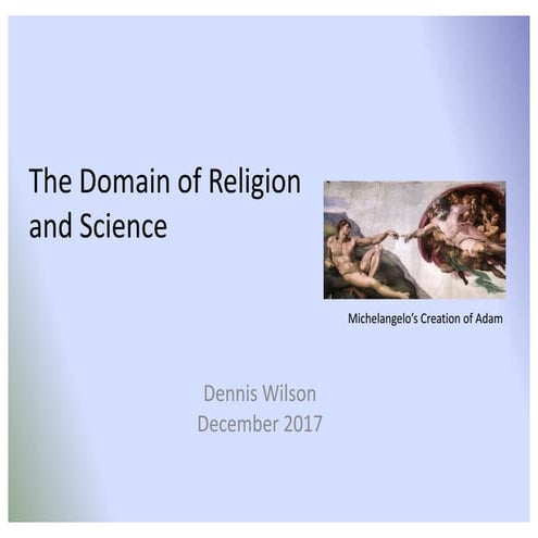 The domain of religion and science