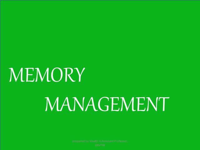 Memory Management