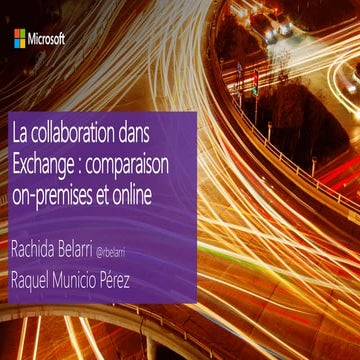 La collaboration dans Exchange : comparaison on premises et online