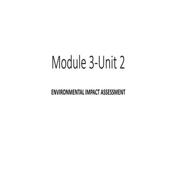 Environment impact assessment | PPTX