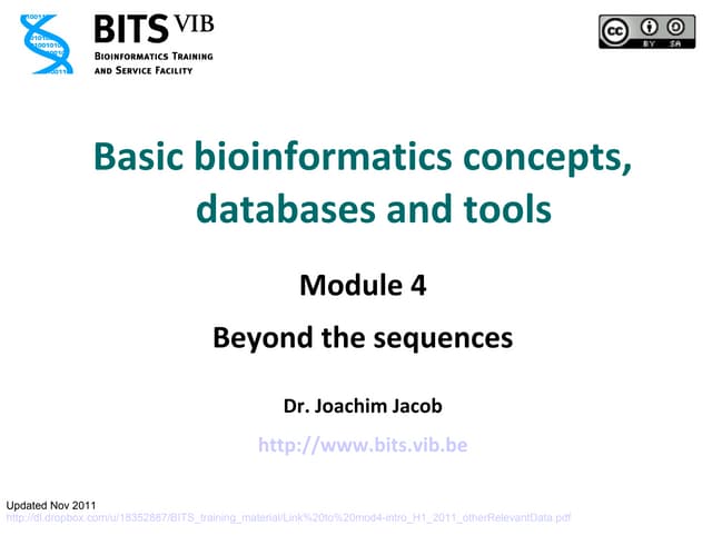 BITS: Overview of important biological databases beyond sequences
