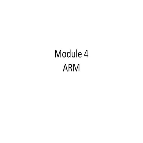 Arm programmer's model | PPTX