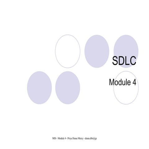 VTU - MIS Module 4 - SDLC