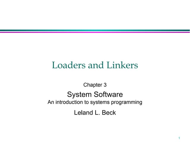 Mod 5.3 - Linkers & Loaderss Summary.ppt