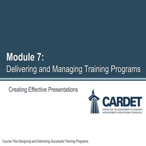 Creating Effective PowerPoint Presentations