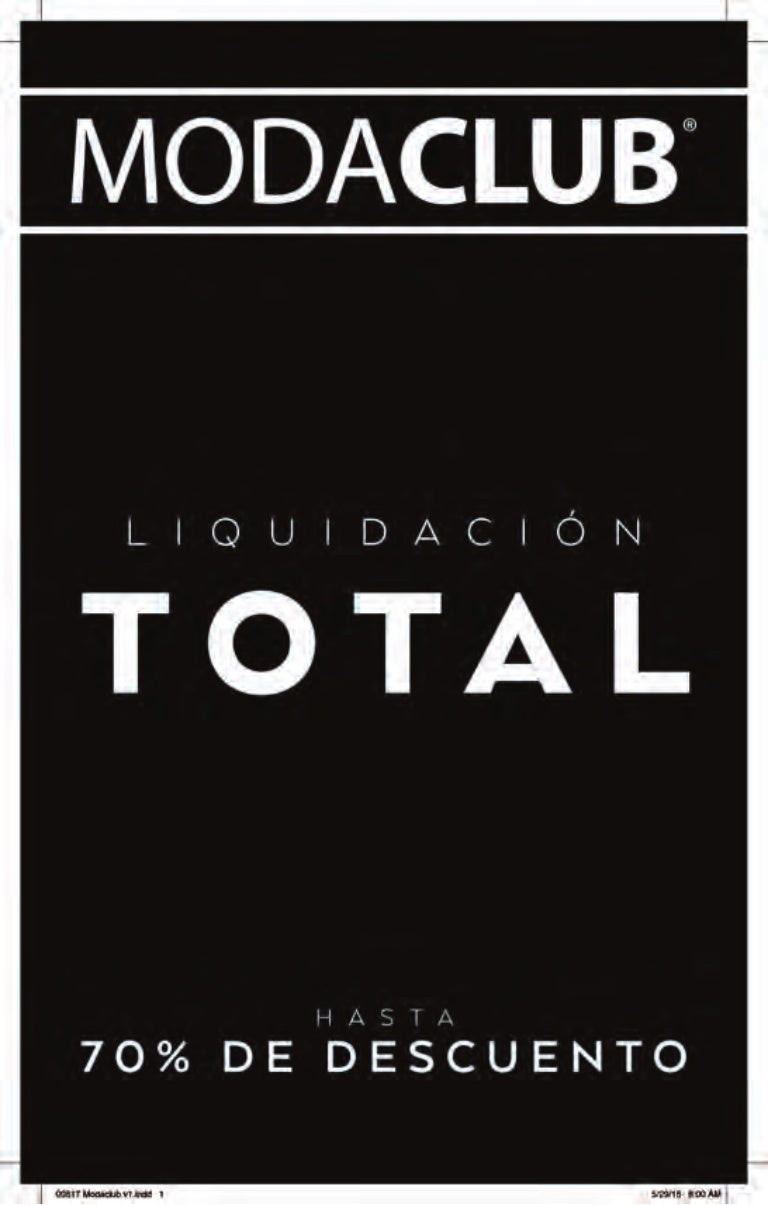 Modaclub Liquidacion 1