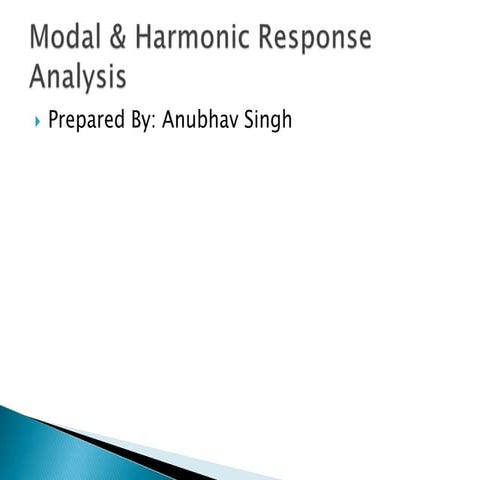Modal & Harmonic Response Analysis | PPTX image.