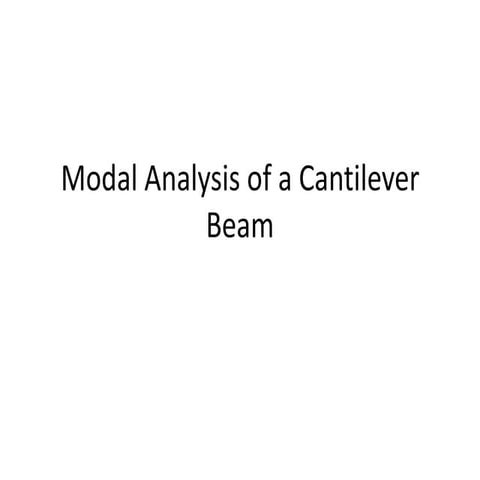 Modal Analysis