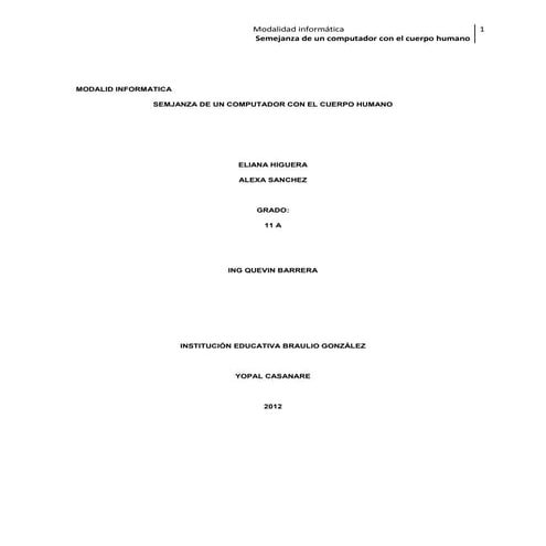 semejanza del computador al cuerpo humano