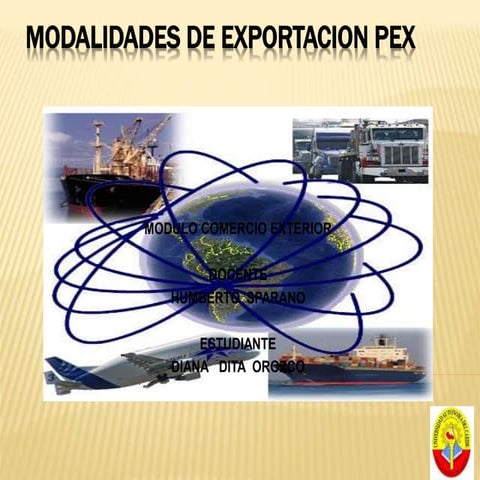 Modalidades de exportacion  pex