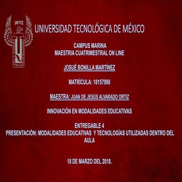 Modalidades educativas entregable 4 josue