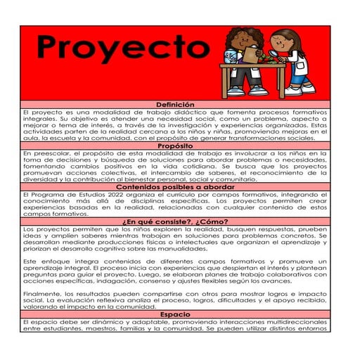 Proyectos de Aprendizaje en Educación Inicial | PDF