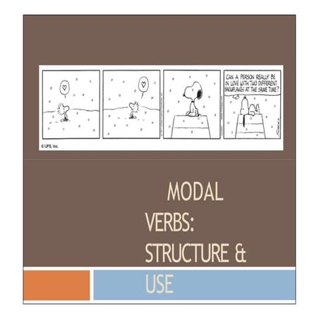 Modal Verbs, all about the verbs that all