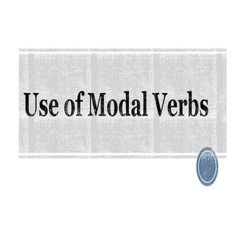 Modals and passive