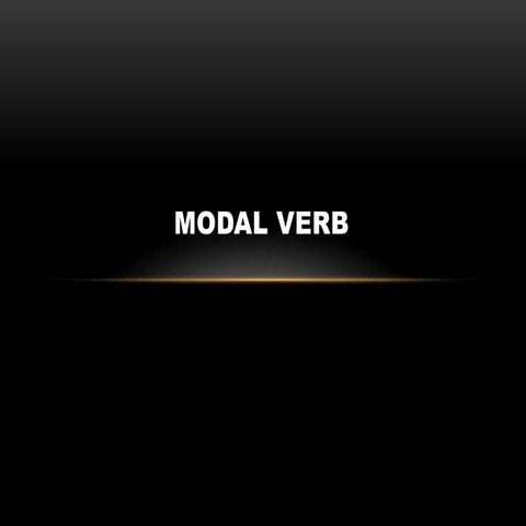 Modal verb