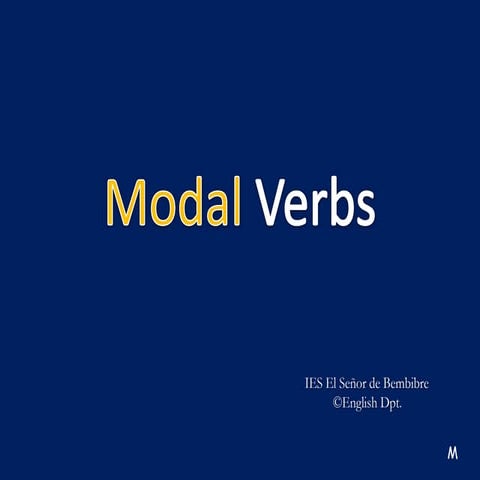 Modal Verbs