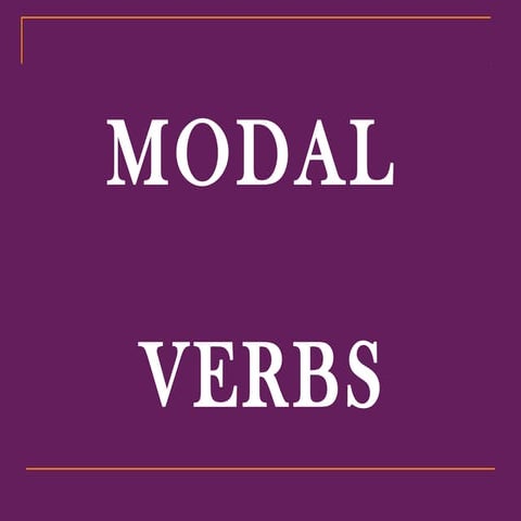 Modal Verbs 2010