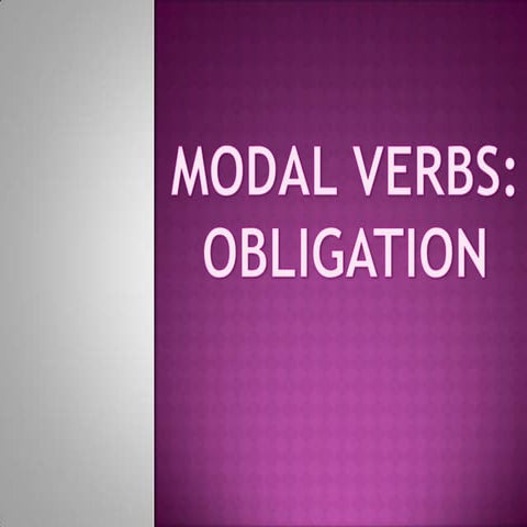 Modal verbs