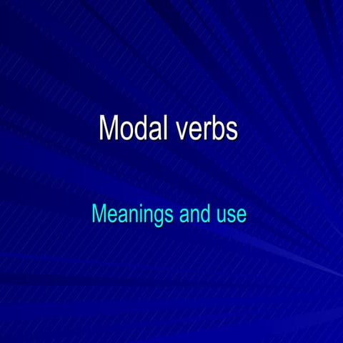 Modalverbs