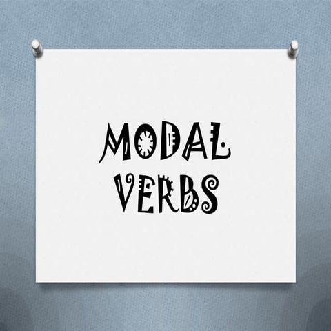 Modal verbs
