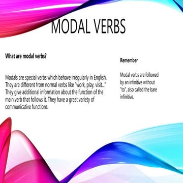 Modal verbs