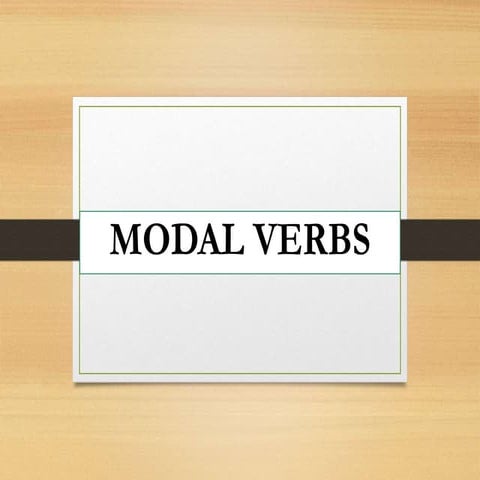 Modal Verbs: Advice, Obligation, Permission