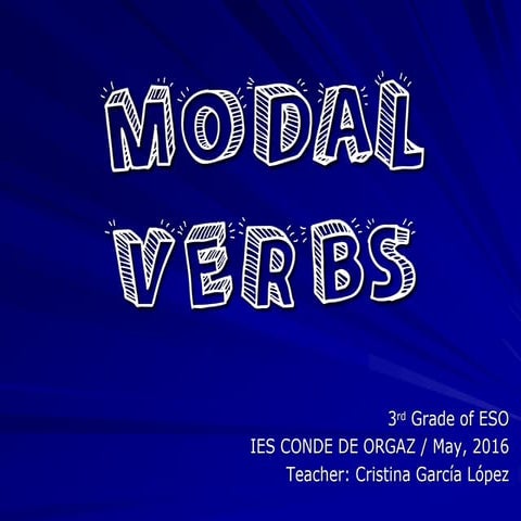 Modal verbs 3eso theory