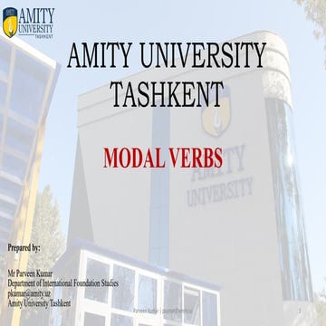 Modal Verbs in English - IFS 2022