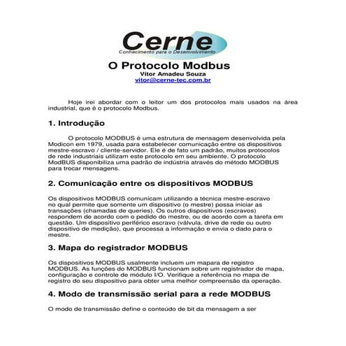 Modbus apostila | PDF