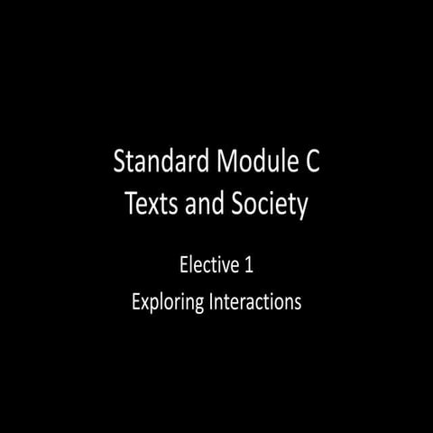 Mod c exploring interactions | PPT