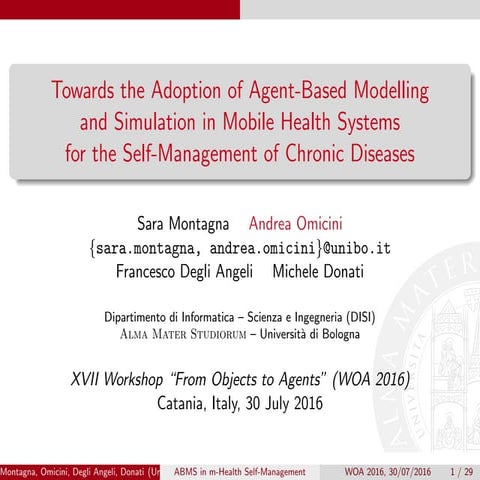 ABMS in m-Health Self-Management