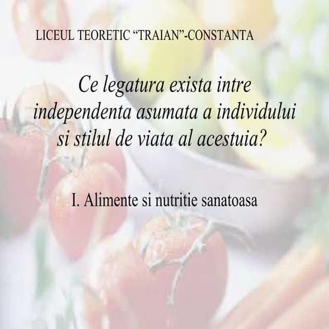 Mod de viata sanatos 1