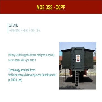 Expendable Mobile Shelter for DSS and OT | PPTX