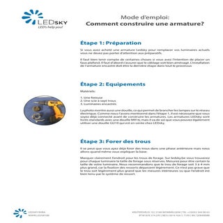 Mode d’emploi LEDsky - Comment cons...