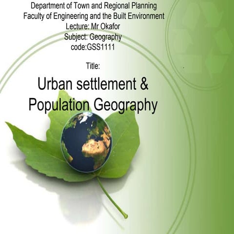 Population Geography