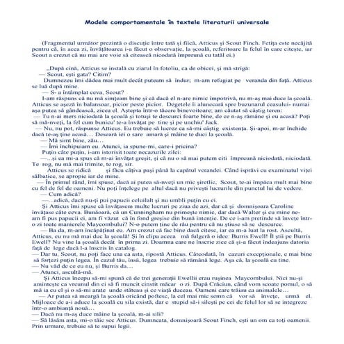 Modele comportamentale