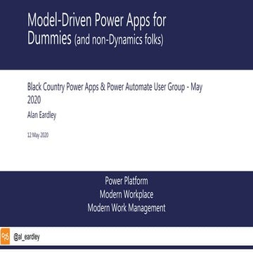 Model driven Power Apps for Dummies (and non-Dynamics Folks) 